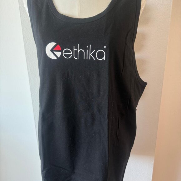 Ethika Tank Top XL Black Logo Muscle Tee Men’s Sleeveless NWT Streetwear Gym - Picture 4 of 6